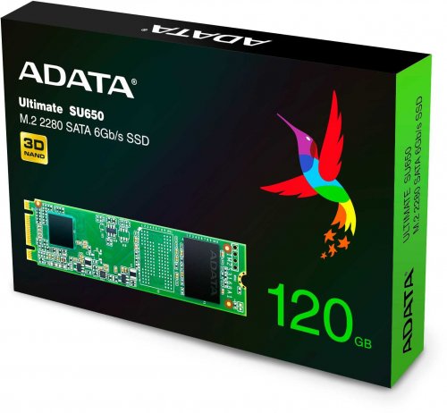 Накопитель SSD A-Data SATA III 120Gb ASU650NS38-120GT-C Ultimate SU650 M.2 2280 фото 2