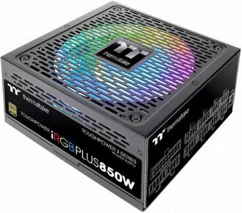 Блок питания Thermaltake ATX 850W Toughpower iRGB Plus 80+ gold (24+4+4pin) APFC 140mm fan color LED фото 5