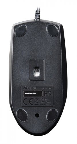 Мышь A4Tech OP-720 черный оптическая (1000dpi) USB (3but) фото 2