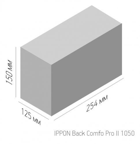 Источник бесперебойного питания Ippon Back Comfo Pro II 1050 600Вт 1050ВА фото 11