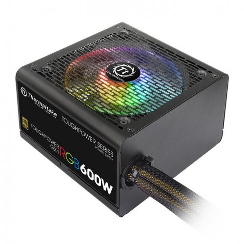 Блок питания Thermaltake ATX 600W Toughpower GX1 RGB 80+ gold (24+4+4pin) APFC 120mm fan color LED 8 фото 5