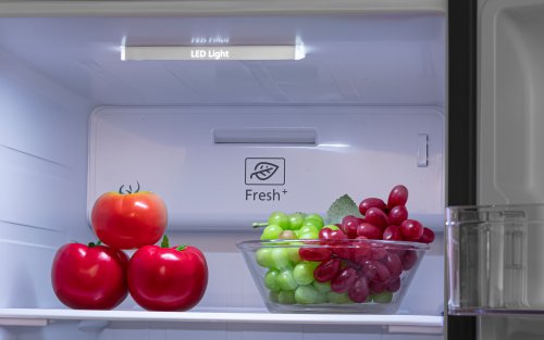 Холодильник Hyundai CS5003F белое стекло (двухкамерный) фото 6