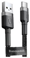 USB дата-кабель Baseus Cafule cable for Type-C (CATKLF-CG1) (2.0 м) Черный