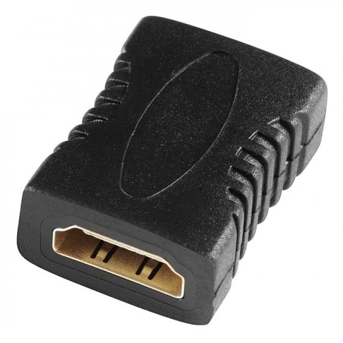 Адаптер аудио-видео Buro HDMI (f)/HDMI (f) Позолоченные контакты черный (BHP-ADP-HDMI-2.0) фото 2