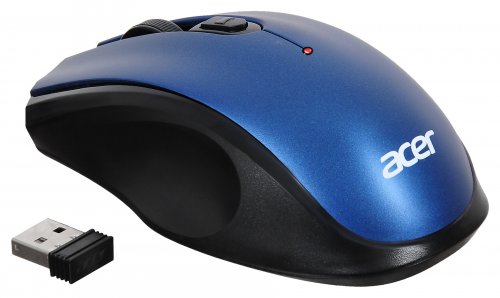 Мышь Acer OMR031 черный/синий оптическая (1600dpi) беспроводная USB (3but) фото 5