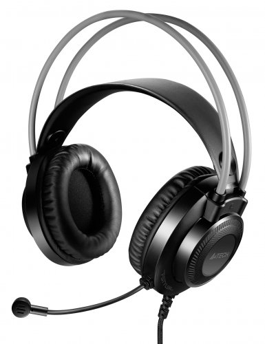 Наушники с микрофоном A4Tech Fstyler FH200i серый 1.8м накладные оголовье (FH200I GREY) фото 3