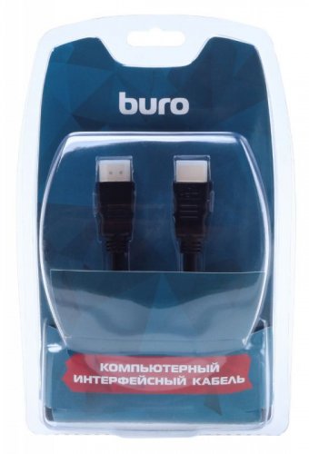 Кабель аудио-видео Buro HDMI 1.4 HDMI (m)/HDMI (m) 5м. Позолоченные контакты черный (BHP RET HDMI50- фото 3