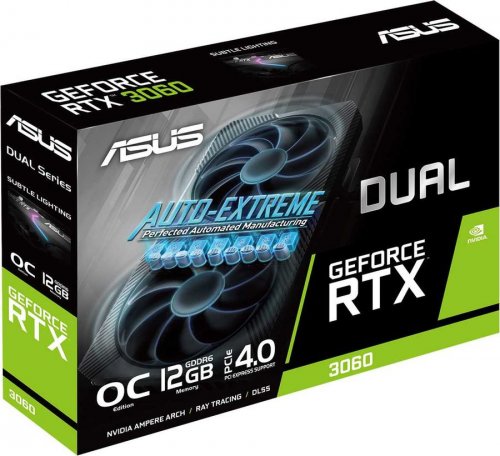 Видеокарта Asus PCI-E 4.0 DUAL-RTX3060-O12G-V2 LHR NVIDIA GeForce RTX 3060 12288Mb 192 GDDR6 1837/15 фото 7