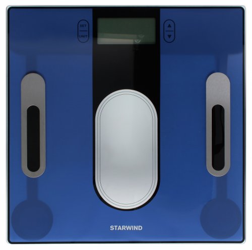Весы напольные электронные Starwind SSP6050 макс.180кг синий фото 7