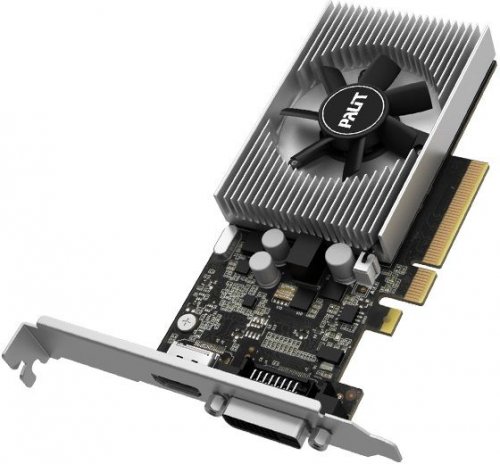 Видеокарта Palit PCI-E PA-GT1030 2GD4 NVIDIA GeForce GT 1030 2048Mb 64 DDR4 1151/2100 DVIx1 HDMIx1 H