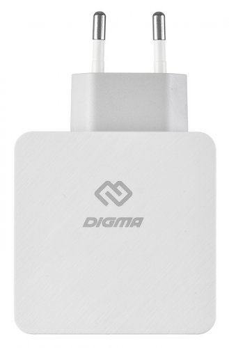 Сетевое зар./устр. Digma DGPD-45W-WG 3A+2.4A PD универсальное кабель USB Type C белый фото 7