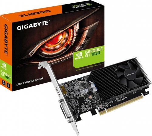 Видеокарта Gigabyte PCI-E GV-N1030D4-2GL NVIDIA GeForce GT 1030 2048Mb 64 DDR4 1177/2100 DVIx1 HDMIx фото 2