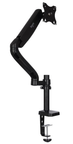 Кронштейн для мониторов ЖК Buro M10 черный 15"-32" макс.9кг крепление к столешнице поворот и наклон фото 2