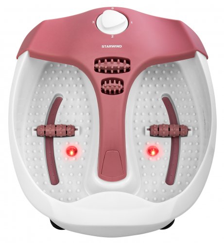 Гидромассажная ванночка для ног Starwind SFM5570 80Вт белый/розовый фото 4