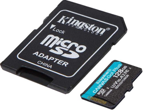 Флеш карта microSDXC 128Gb Class10 Kingston SDCG3/128GB Canvas Go! Plus + adapter фото 3