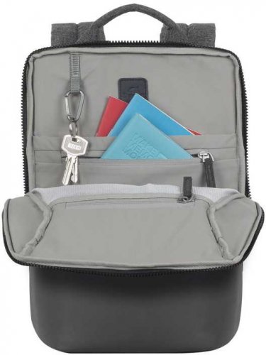 Рюкзак для ноутбука 13.3" Riva 8825 черный полиуретан/полиэстер фото 4