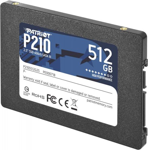 Накопитель SSD Patriot SATA III 512Gb P210S512G25 P210 2.5" фото 5