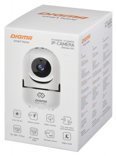 Камера видеонаблюдения IP Digma DiVision 201 2.8-2.8мм цв. корп.:белый (DV201) фото 9