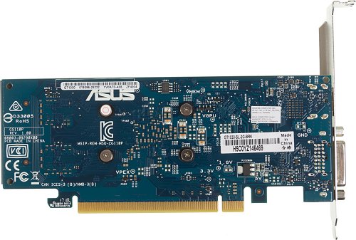 Видеокарта Asus PCI-E GT1030-SL-2G-BRK NVIDIA GeForce GT 1030 2048Mb 64 GDDR5 1228/6008 DVIx1 HDMIx1 фото 3