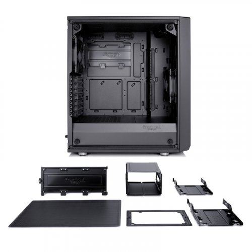 Корпус Fractal Design Meshify C Blackout TG черный без БП ATX 5x120mm 4x140mm 2xUSB3.0 audio bott PS фото 22