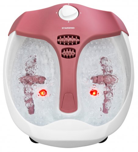 Гидромассажная ванночка для ног Starwind SFM5570 80Вт белый/розовый фото 5