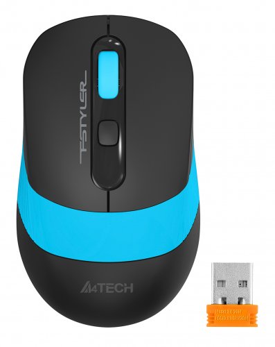 Мышь A4Tech Fstyler FG10 черный/синий оптическая (2000dpi) беспроводная USB (4but) фото 8