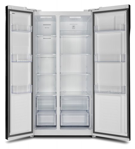 Холодильник Hyundai CS5003F белое стекло (двухкамерный) фото 3
