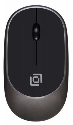 Мышь Оклик 535MW черный/серый оптическая (1000dpi) беспроводная USB для ноутбука (3but) фото 6